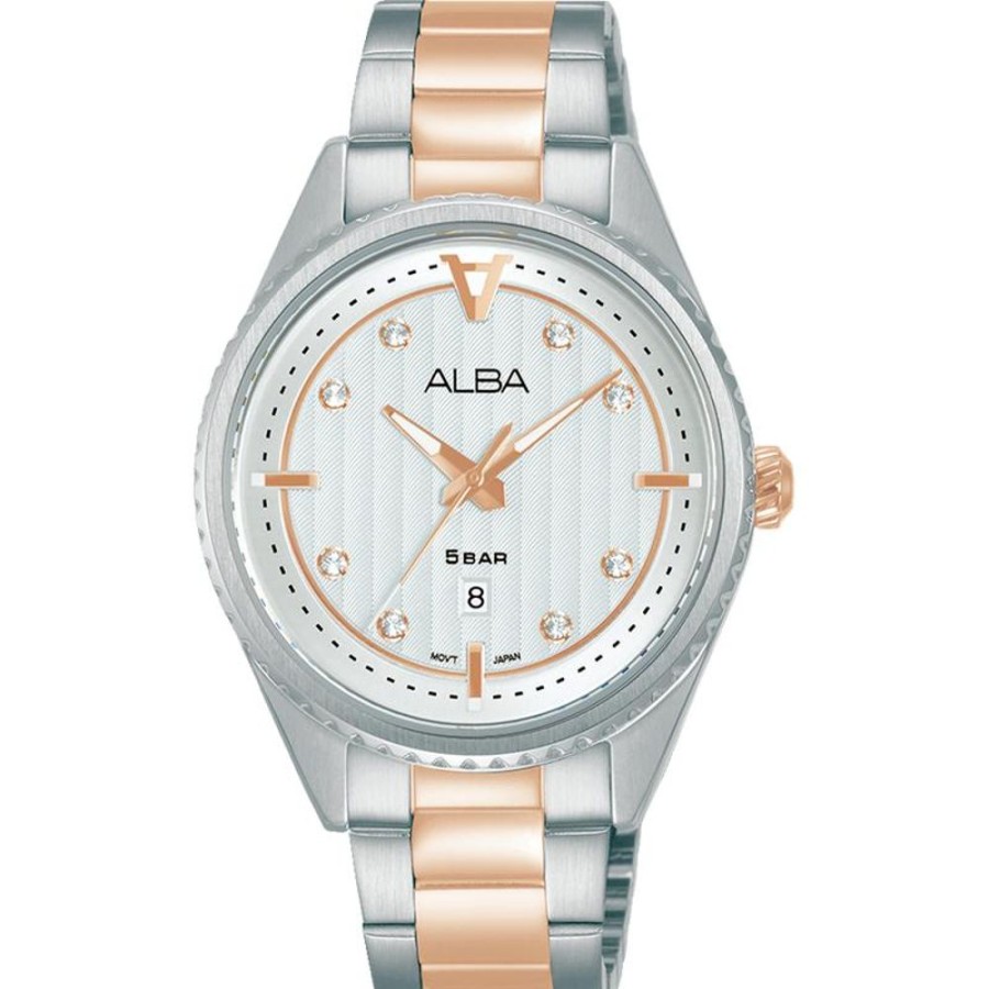 Watches Alba | Active Dress Analogue Silver Dial