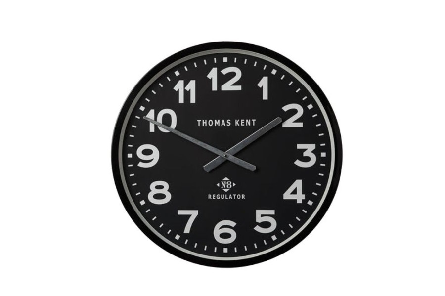 Clocks Thomas Kent | Regulator Wall Clock Black/Black 30Cm