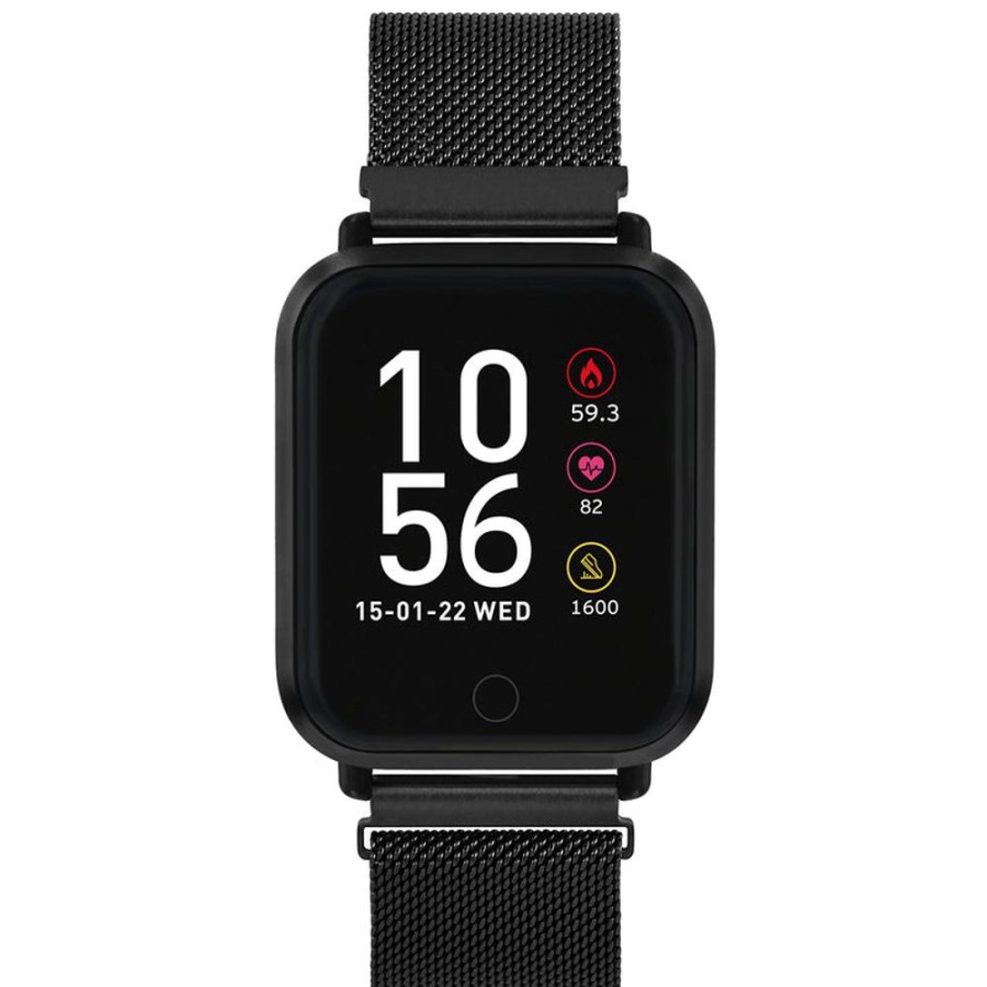 Watches Reflex Active | Series 6 Black Mesh Smart Watch