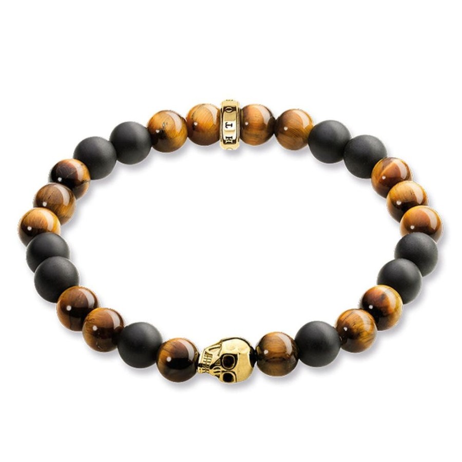 Jewellery Thomas Sabo | Bracelet "Brown Skull"