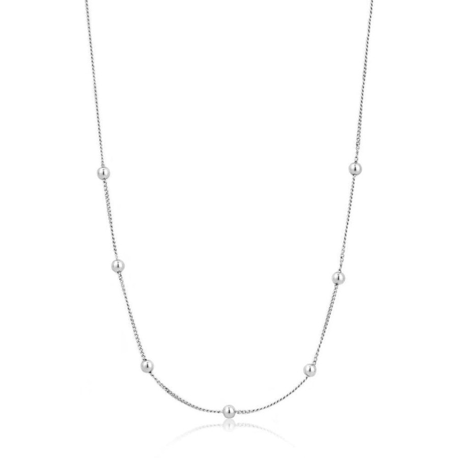 Jewellery Ania Haie | Modern Beaded Necklace - Silver