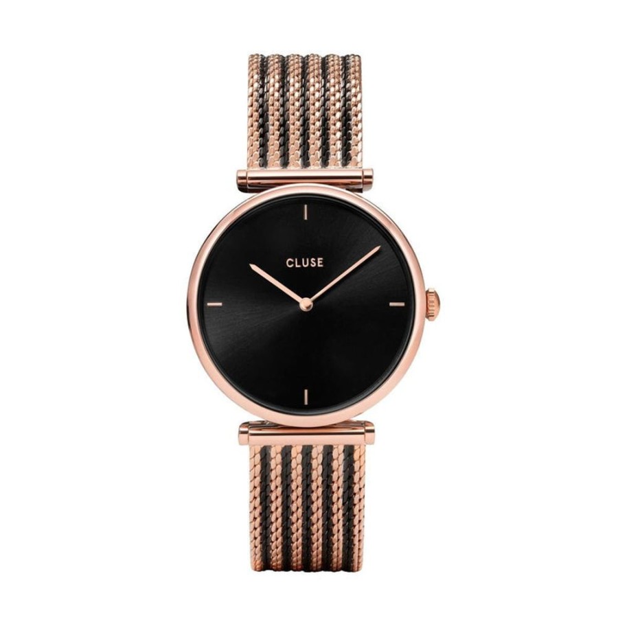 Watches Cluse | Cluse Triomphe Mesh Bicolour Rose Gold Watch