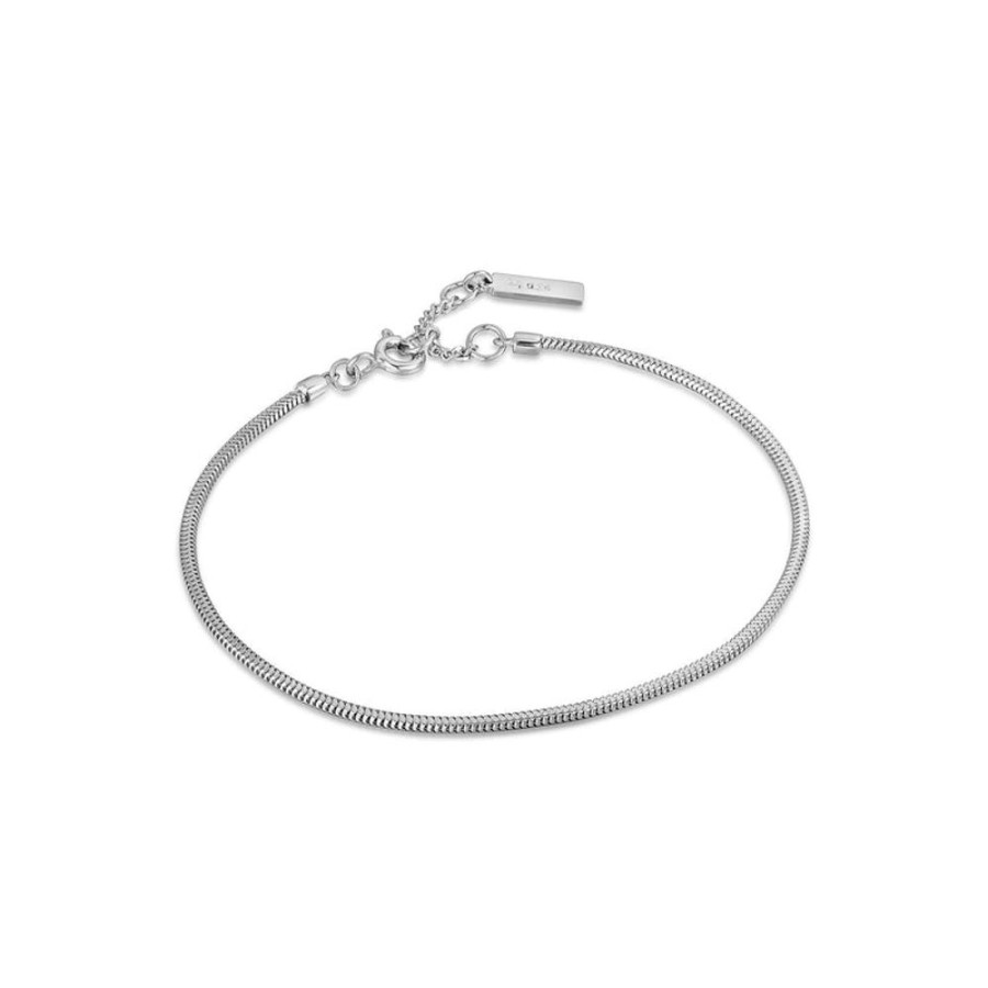 Jewellery Ania Haie | Silver Snake Chain Bracelet