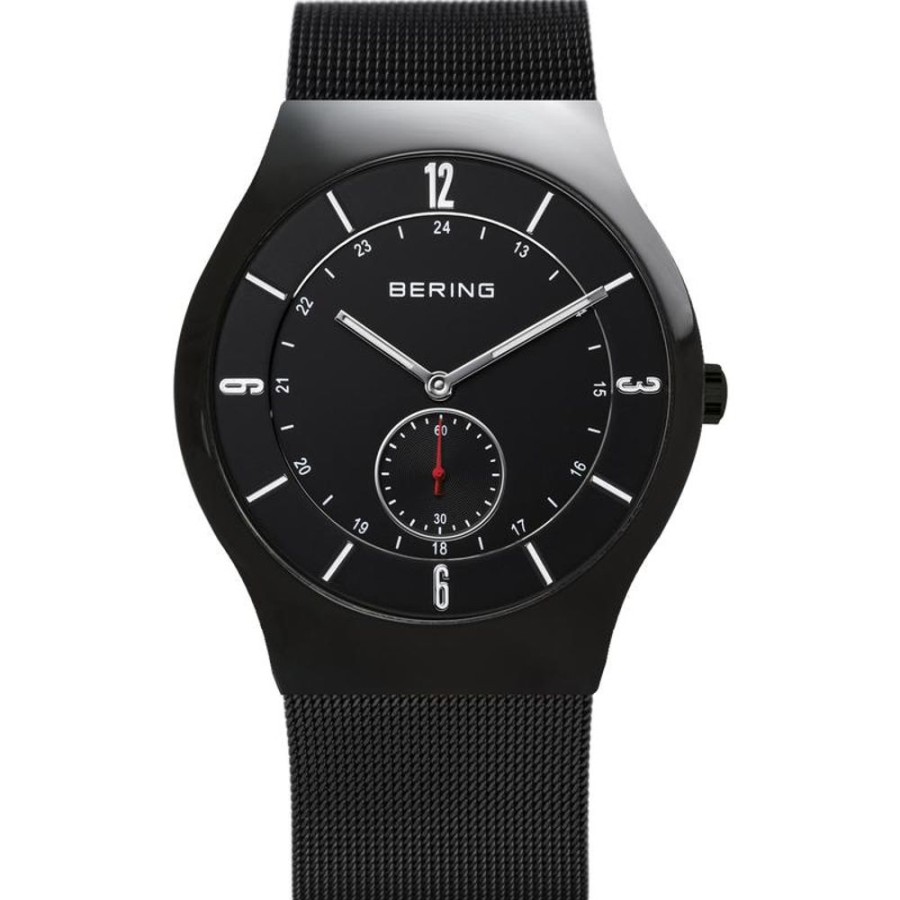 Watches Bering | Classic Brushed Black Mesh Watch