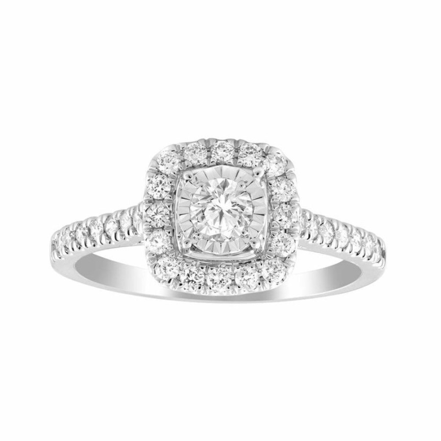 Jewellery Diamonds by WD | Cluster Ring With 0.5Ct Diamond In 9K White Gold