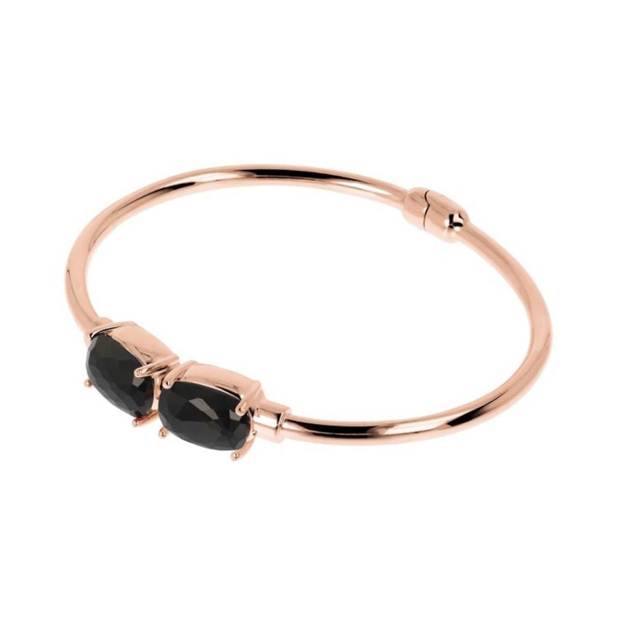 Jewellery Bronzallure | Variegata Black Onyx Bangle