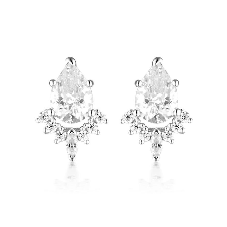 Jewellery Georgini | Georgini Iconic Bridal Penelope Earring Silver