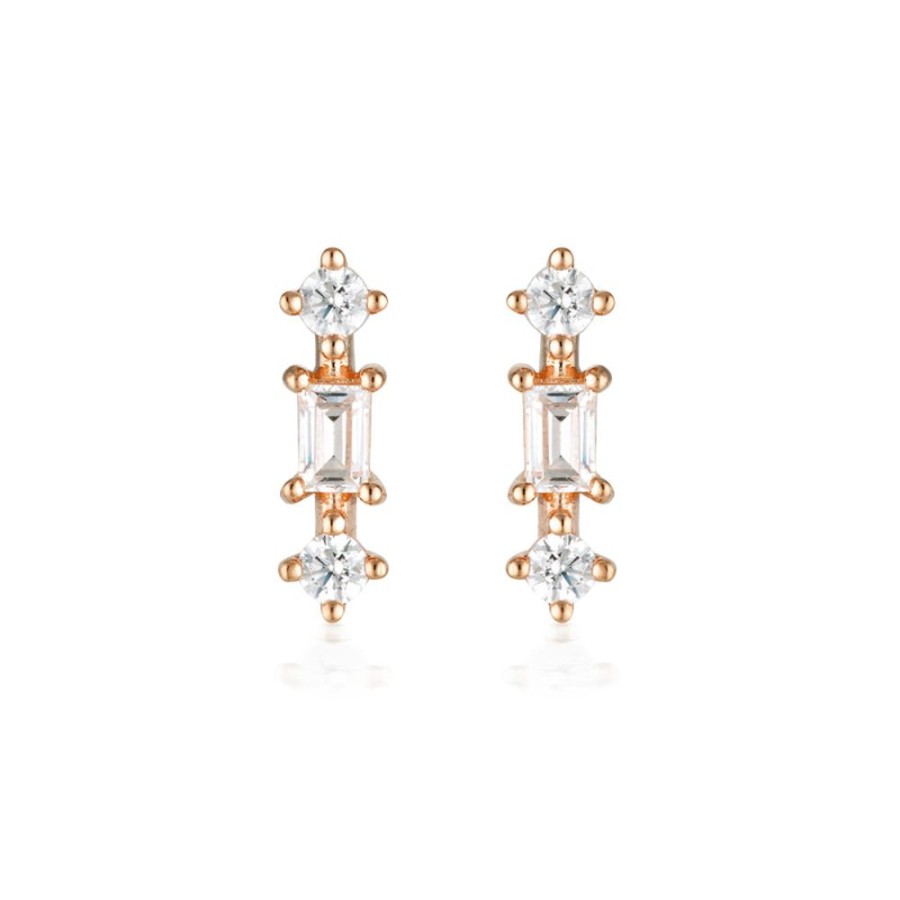 Jewellery Georgini | Georgini The Layered Edit Tolu Earring Rose Gold