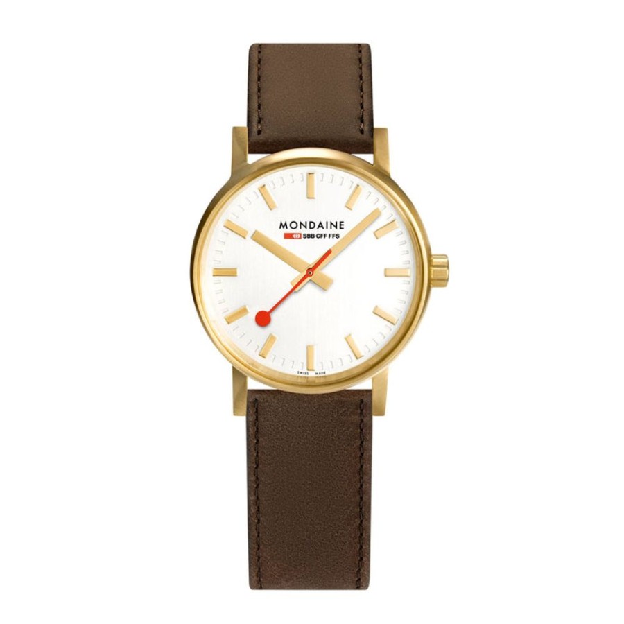 Watches Mondaine | Official Evo2 Golden Stainless Steel Watch