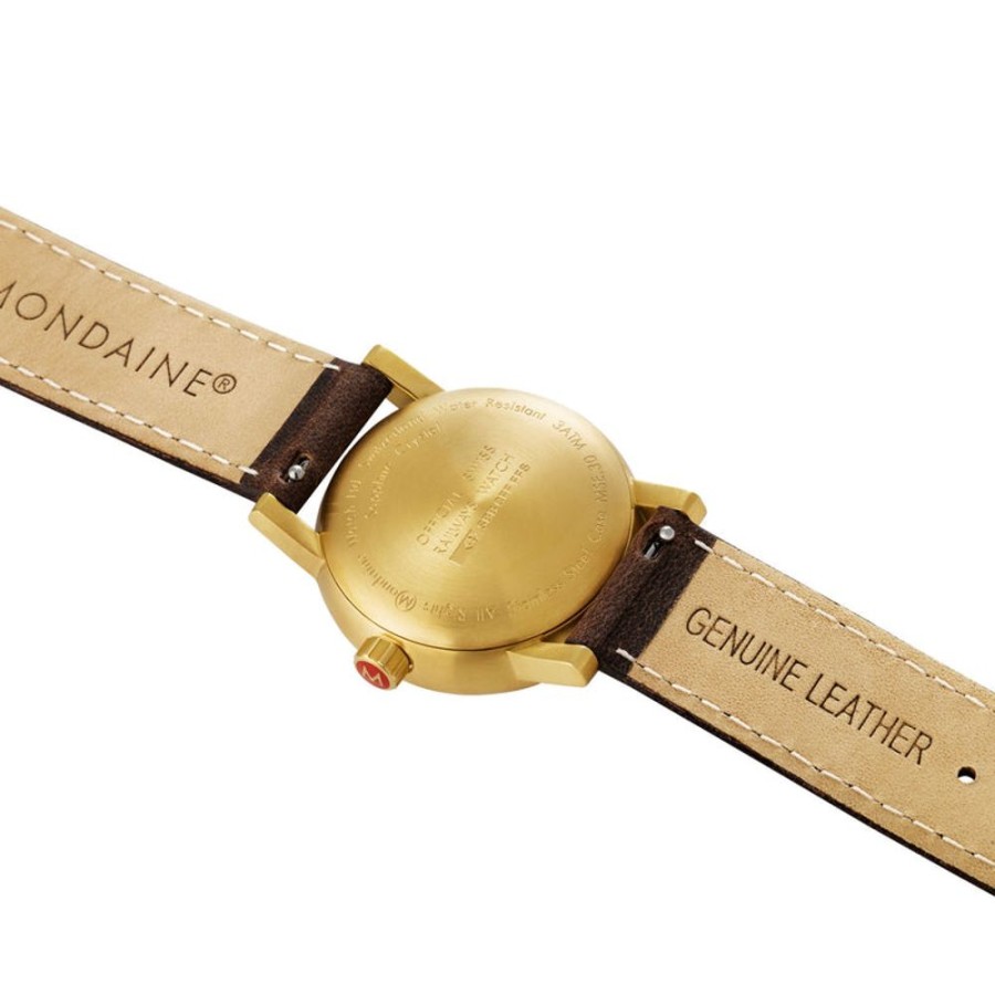 Watches Mondaine | Official Evo2 Golden Stainless Steel Watch