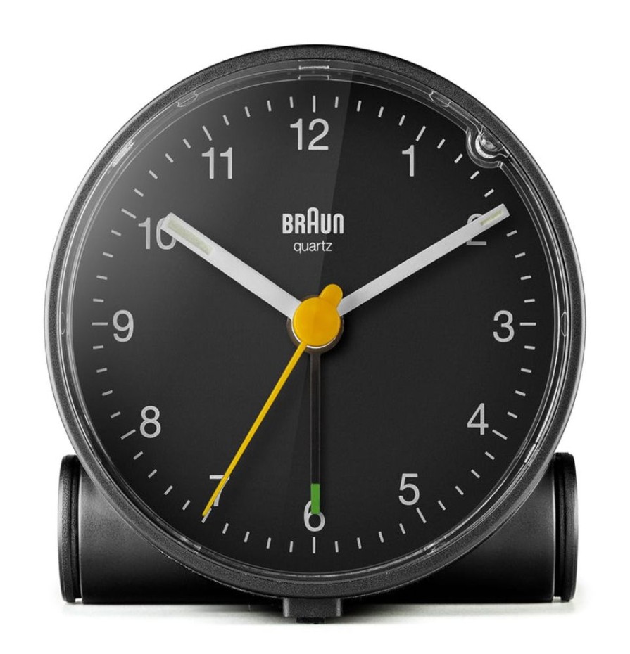 Watches Braun | Classic Analogue Black Dial Alarm Clock