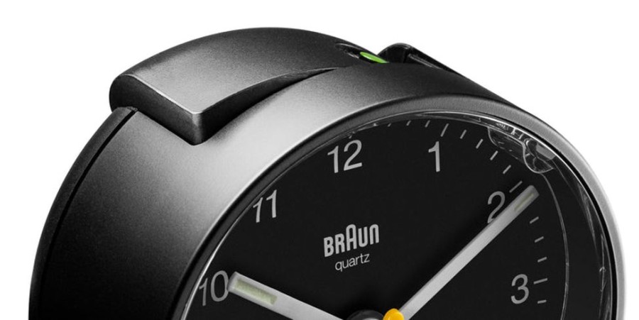 Watches Braun | Classic Analogue Black Dial Alarm Clock