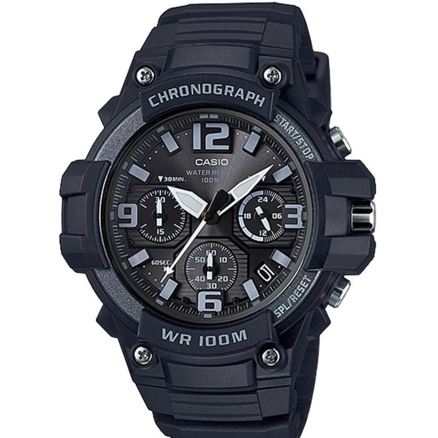 Watches Casio | Black Resin Band Watch