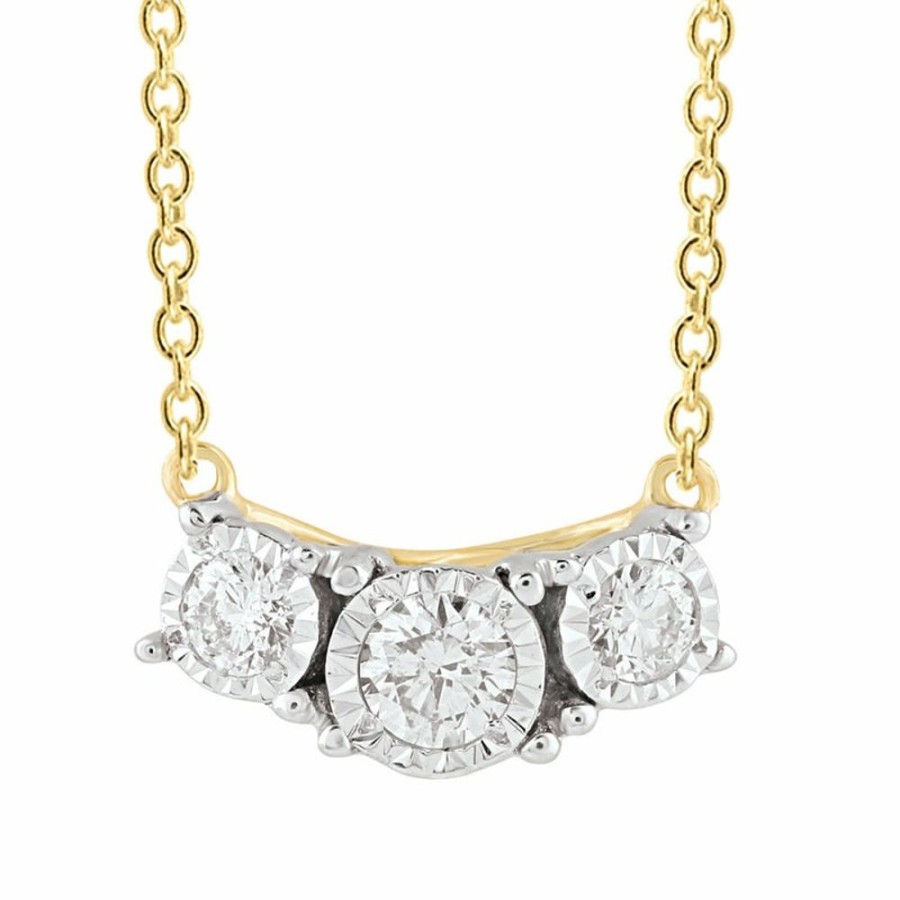 Jewellery Diamonds by WD | Necklace With 0.15Ct Diamonds In 9K Yellow Gold