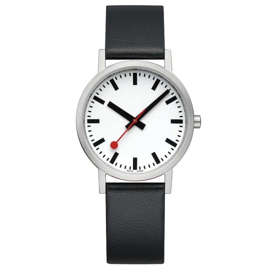 Watches Mondaine | Classic Pure White Dial Watch