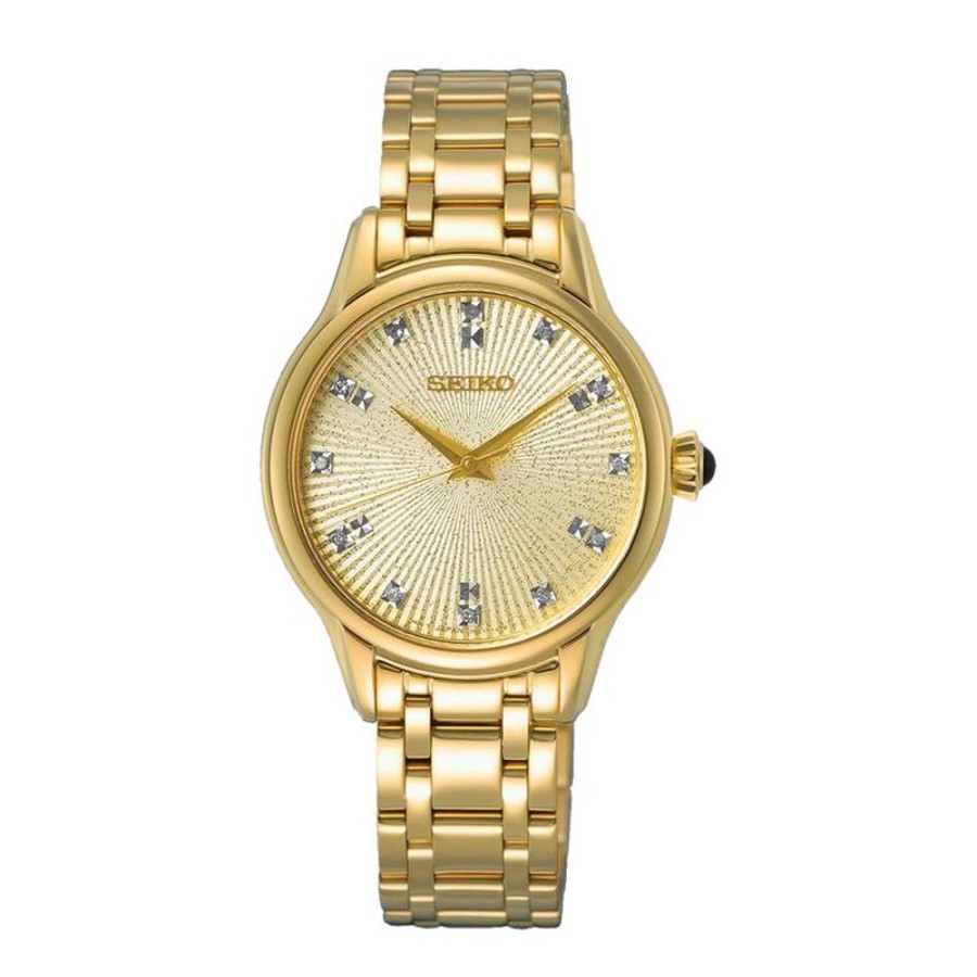 Watches Seiko | Gold Dimond Marker Watch