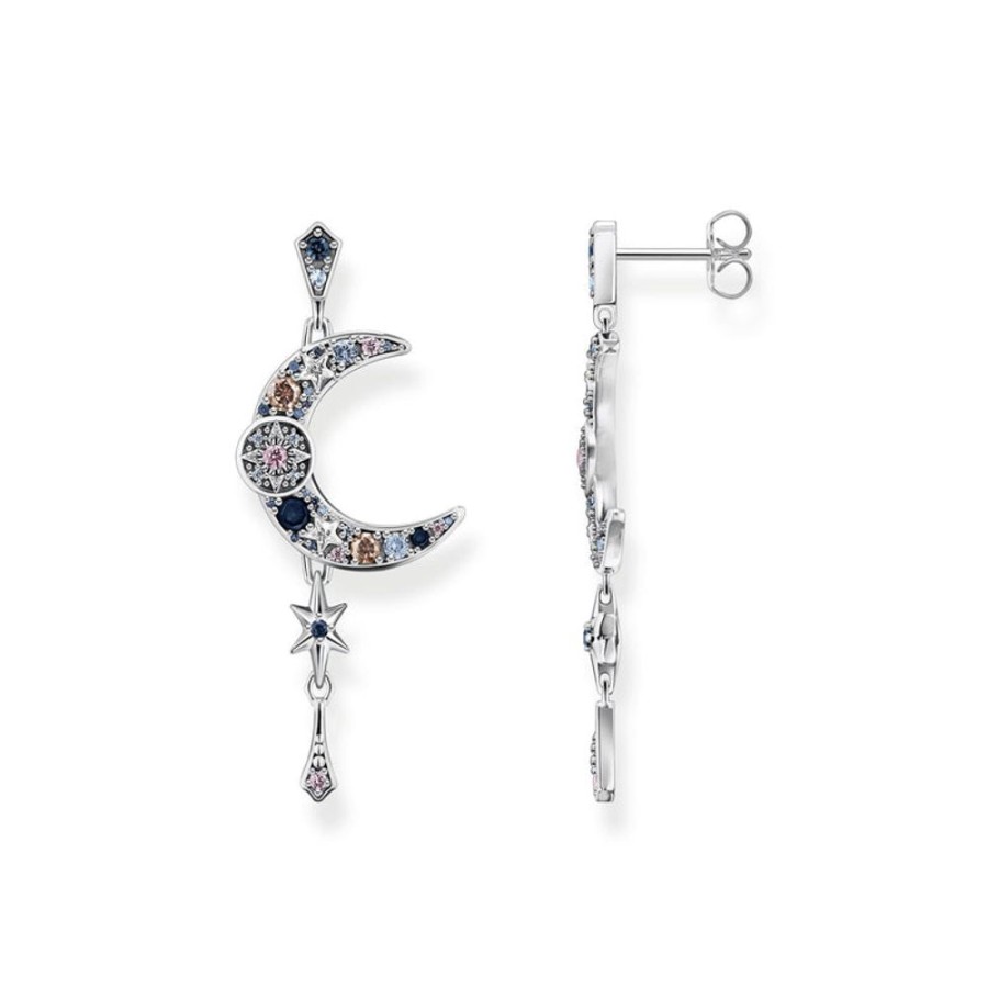 Jewellery Thomas Sabo | Earrings Royalty Moon Colourful Stones