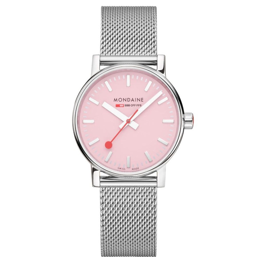 Watches Mondaine | Official Swiss Railways Evo2 35Mm Sunrise Pink Watch