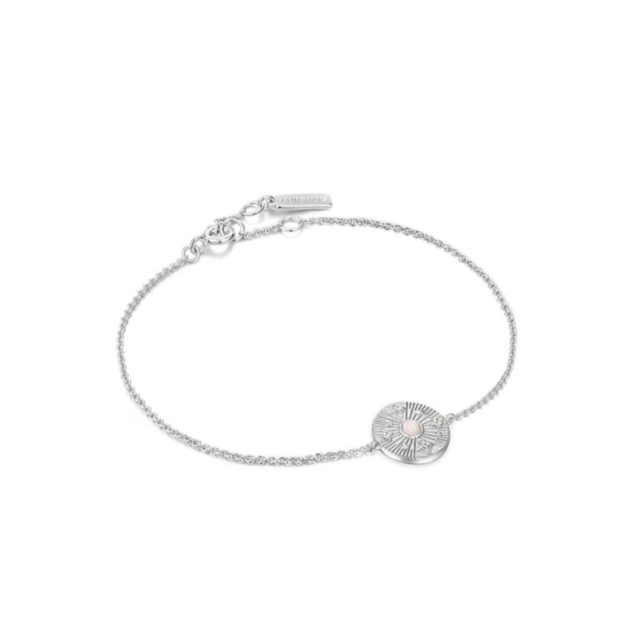 Jewellery Ania Haie | Silver Scattered Stars Kyoto Opal Disc Bracelet