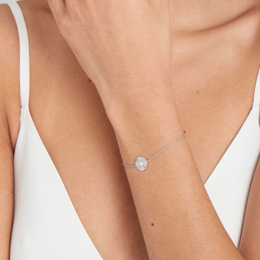 Jewellery Ania Haie | Silver Scattered Stars Kyoto Opal Disc Bracelet