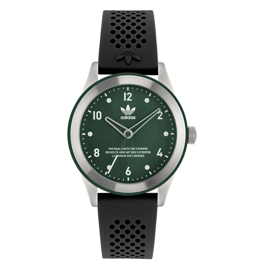 Watches Adidas | Code Three 40 Green Dial Watch