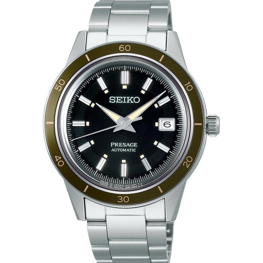 Watches Seiko Presage | Style 60'S Automatic Black Dial Watch