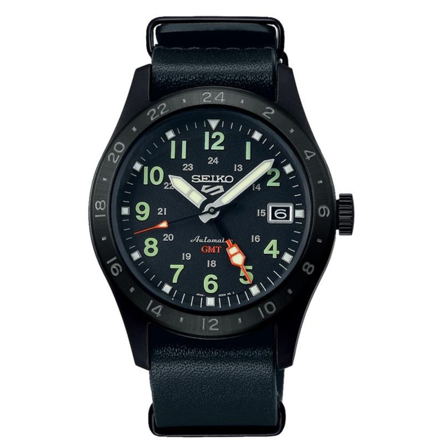 Watches Seiko | All Black Gmt Field Sports