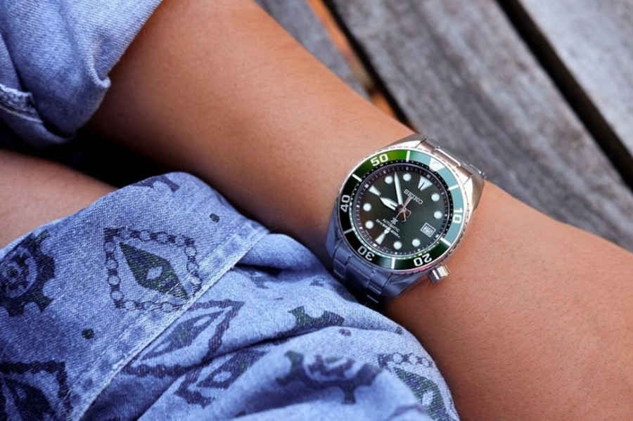 Watches Seiko Prospex | Sumo Divers Green Dial Watch