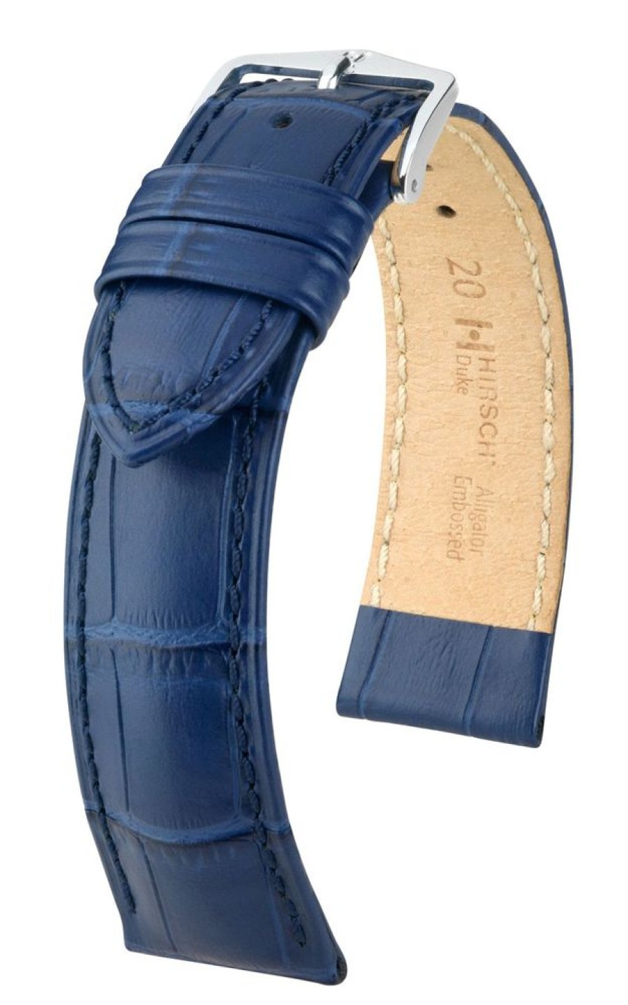 Accessories HIRSCH | Hirsch Duke L Sturdy Blue Leather Band