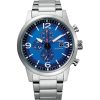 Watches Citizen | Blue Dial Chronograph Watch