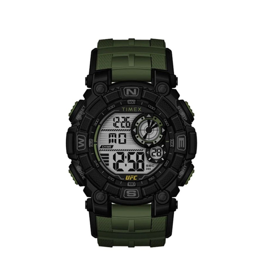 Watches Timex | Ufc Redemption Digital 53Mm Resin Band Watch