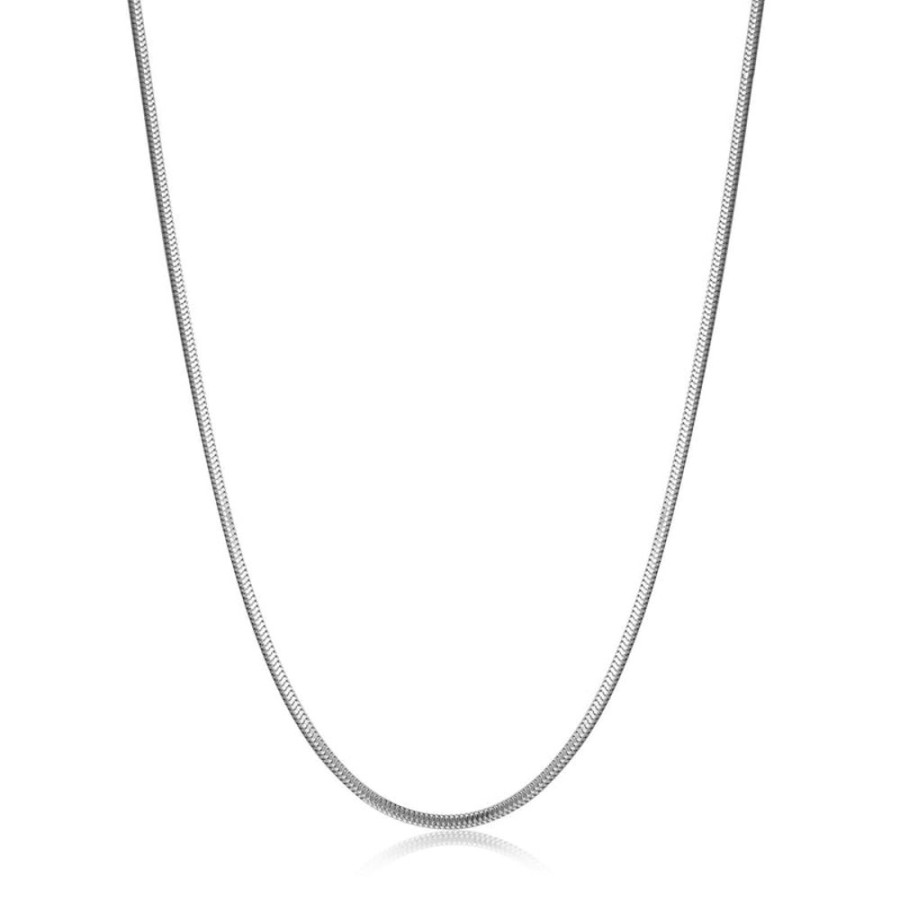 Jewellery Ania Haie | Silver Snake Chain Necklace