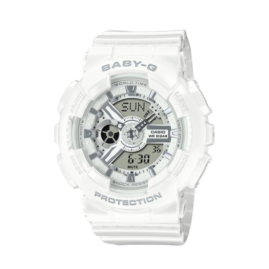 Watches G-Shock | Digital White Resin Band Watch