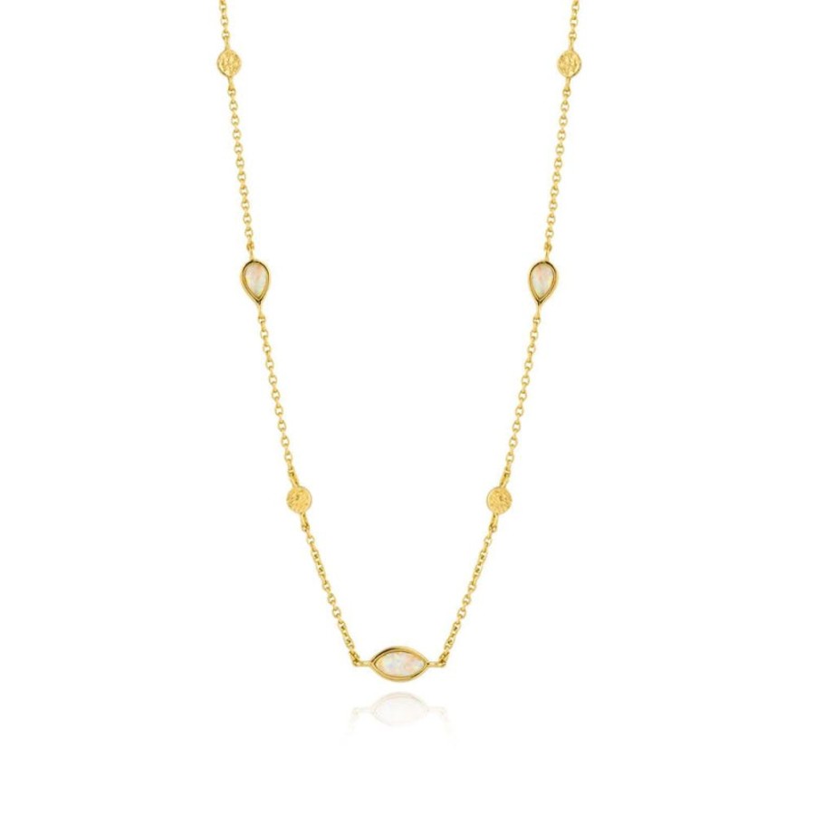 Jewellery Ania Haie | Opal Colour Necklace - Gold