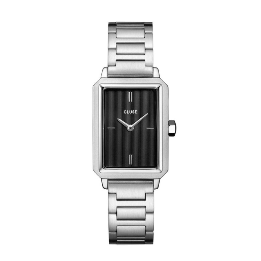 Watches Cluse | Fluette Black/Silver Link