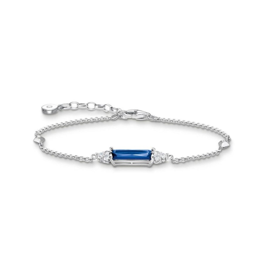 Jewellery Thomas Sabo | Thomas Sabo Bracelet With Blue Stone