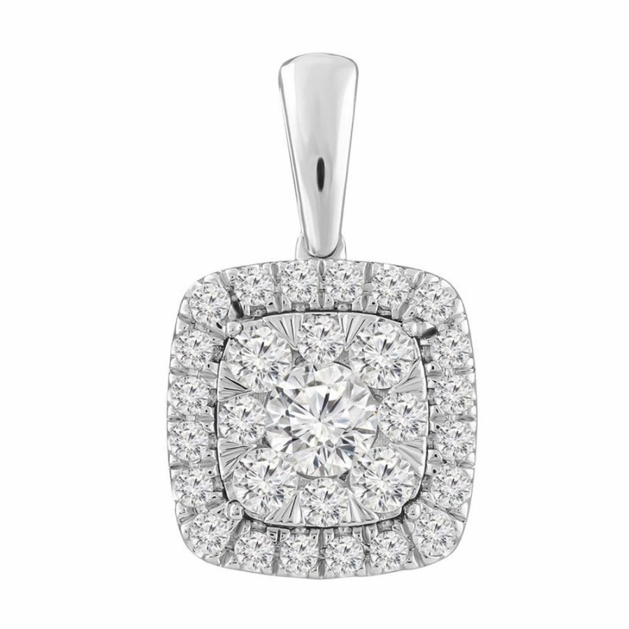 Jewellery Diamonds by WD | Necklace And Pendant With 0.50Ct Diamonds In 9K White Gold