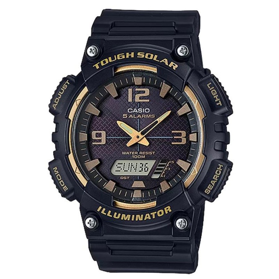 Watches Casio | Digital Black Resin Band Watch