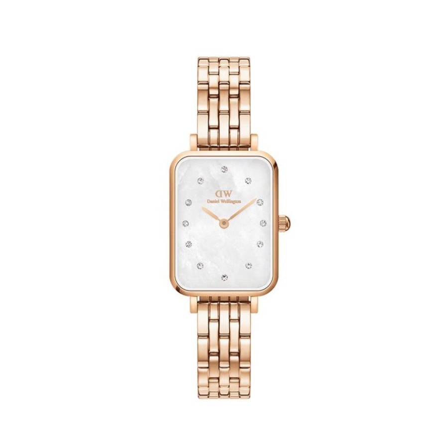 Watches Daniel Wellington | Quadro 26Mm 5-Link Lumine Mop Watch