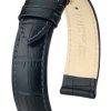 Accessories HIRSCH | Hirsch Duke M Finest Italian Black Leather Band