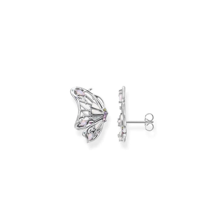 Jewellery Thomas Sabo Jewellery | Thomas Sabo Ear Studs Butterfly Silver