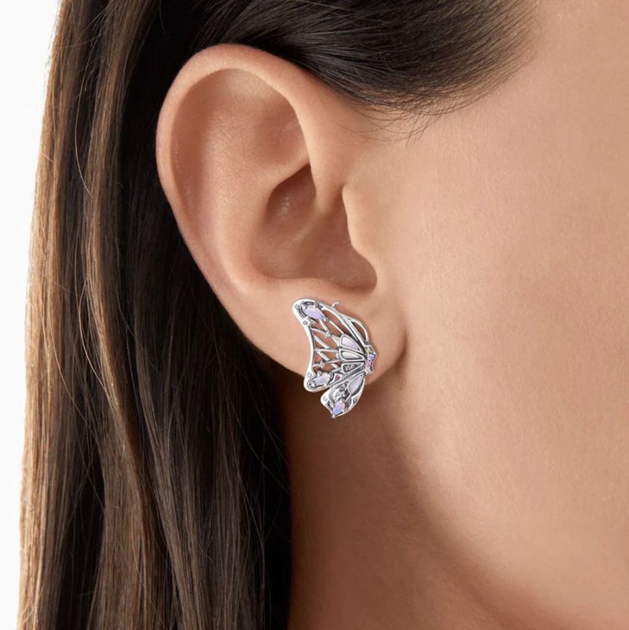 Jewellery Thomas Sabo Jewellery | Thomas Sabo Ear Studs Butterfly Silver