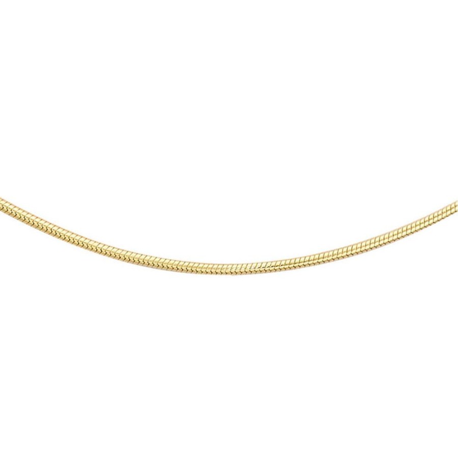 Jewellery Diamonds by WD | 9K Yellow Gold Solid Diamond Cut Curb Chain 40Cm