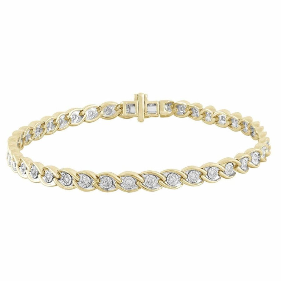 Jewellery Diamonds by WD | Bracelet With 0.5Ct Diamonds In 9K Yellow Gold