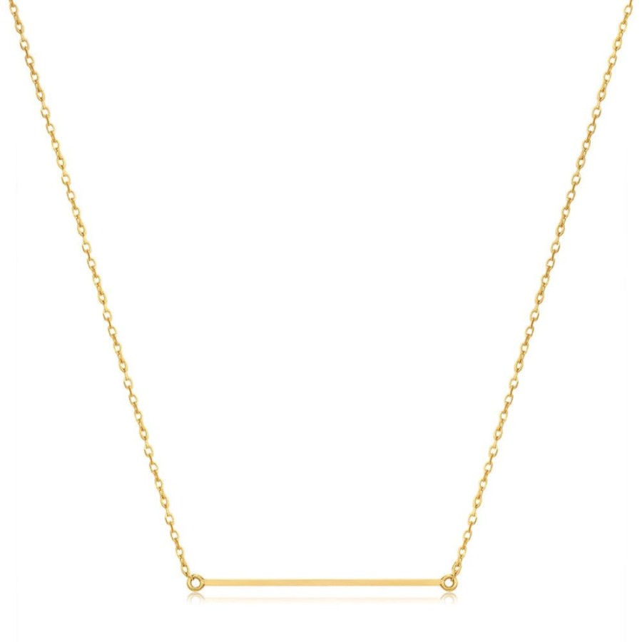 Jewellery Ania Haie | 14Kt Gold Solid Bar Necklace