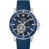 Watches Bulova | Marine Star Blue Dial Blue Rubber Band Automatic