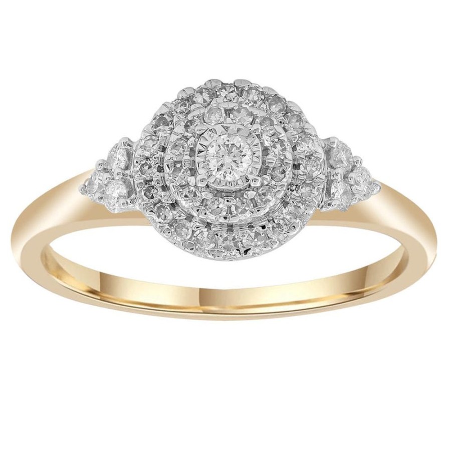 Jewellery Diamonds by WD | Ring With 0.25Ct Diamonds In 9K Yellow Gold