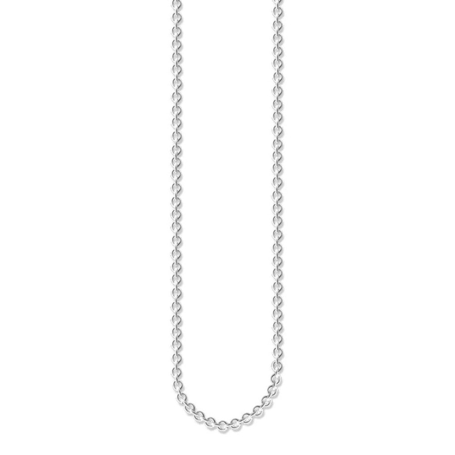 Jewellery Thomas Sabo Jewellery | Thomas Sabo Silver Round Cable Necklace 45Cm