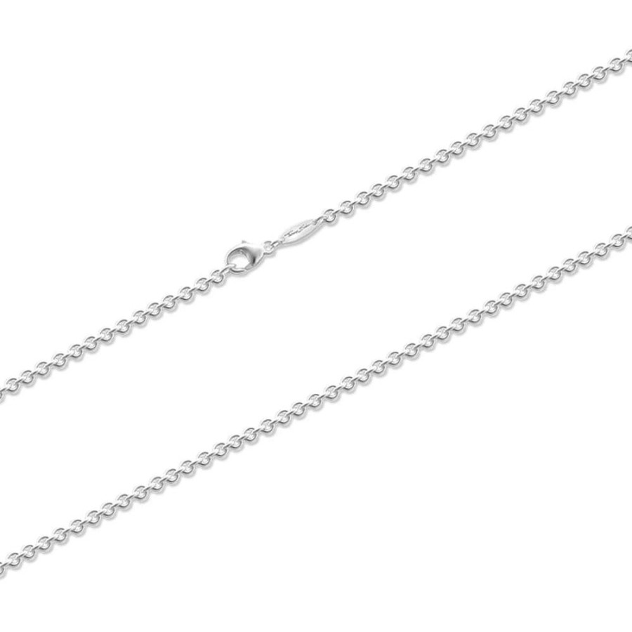 Jewellery Thomas Sabo Jewellery | Thomas Sabo Silver Round Cable Necklace 45Cm