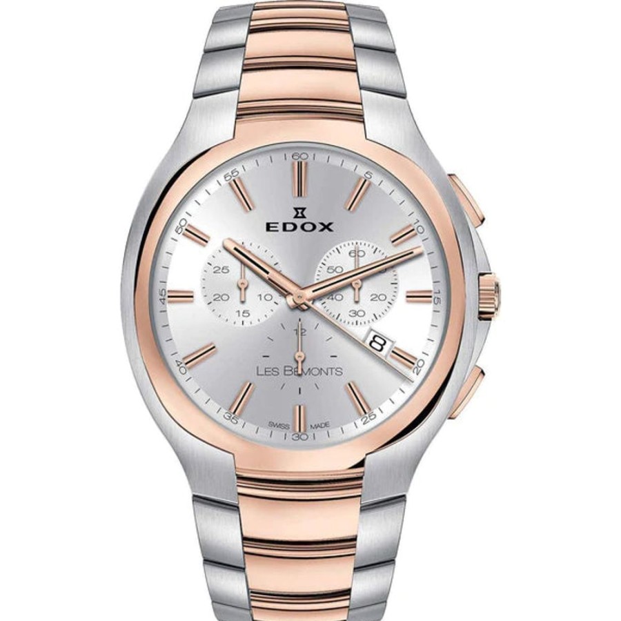 Watches Edox | Les Bemonts Chronograph Silver Dial